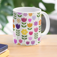 Scandinavian style pattern mug